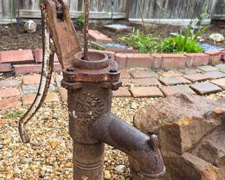 antique water pump