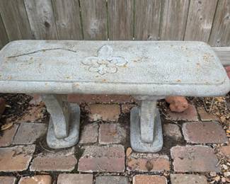 concrete bench