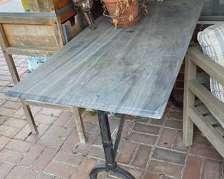 antique French bistro table