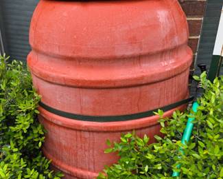 water barrel with hose