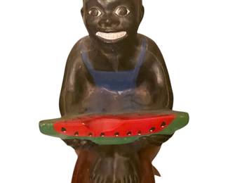Black Americana Watermelon Boy Lamp