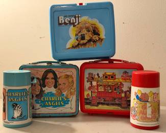 Vintage Lunchboxes Charlie’s Angels The Get Along Gang Benji w/o thermos