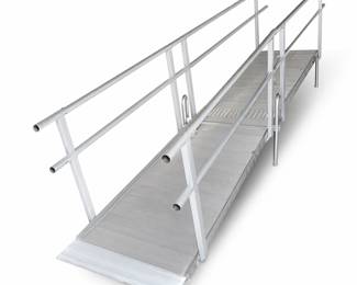 EZ-ACCESS Wheelchair Ramp w/ Handrails – Aluminum Mobility Ramp