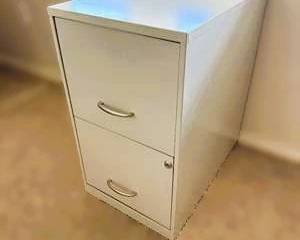 2 Drawer Metal File Cabinet – Office Storage Filing Cabinet