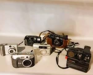 Vintage Camera Lot – Canon, HP, Polaroid, Samsung, Discovery Film, Digital & Polaroid Cameras