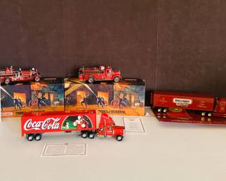 Matchbox Models of Yesteryear Fire Engine Lot + Coca-Cola & Limited Edition Trucks w/ Boxes
