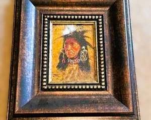 Kenneth Wyatt “Medicine Man” Framed Print – Western Native American Art – 2008