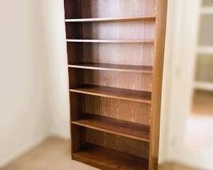 Wood Bookcase – 5 Shelf Bookshelf – Storage Display Shelving Unit