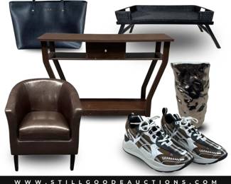 Designer bags, furniture, Burberry, Tony Lama, home decor, and much more.