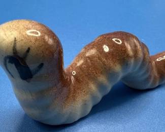 Silk worm figurine. MCM. Japan.