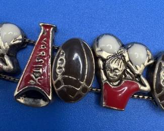 Nebraska football / spirt charm bracelet.