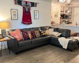 leather sectional sofa