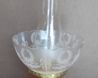 Oil Lamp with bowl globe