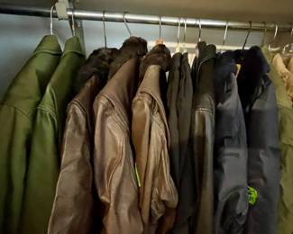 3 USN bomber jackets, 1 was never worn, great condition. Size Medium