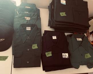 Men’s uniforms, all vtg never worn. Pants size 34