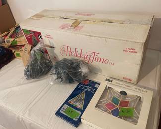 Christmas tree, topper, lights