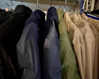 Lightweight khaki bomber jackets