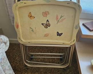 TV trays and cart 