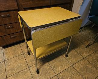 formica / chrome cart 