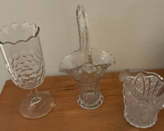 Assorted Pressed Glassware Set - Duncan & Miller, Indiana Glass