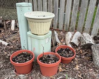 Assorted Plastic Planters