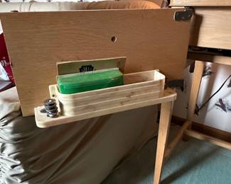 Domestic Rotary Electric Sewing Machine Series 153 with Light Oak Wooden Cabinet