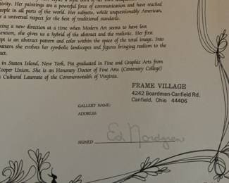 P. Buckley Moss "Winter in Long Grove" Limited Edition Print