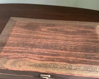 Vintage Wooden Jewelry Box