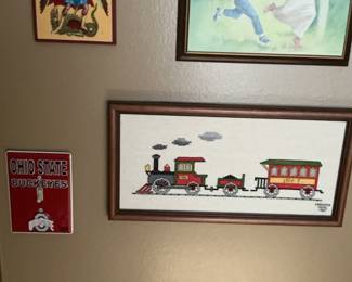 Saint Michael the Archangel Icon and Jesus Playing Football Art Print