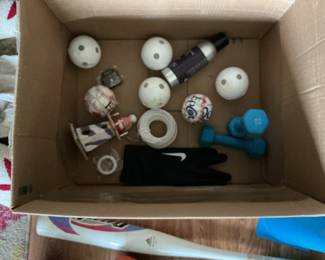 Assorted Sports and Outdoor Toys Lot with Helmets