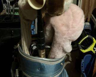 Vintage Golf Club Set with Golf Bag and Accessories