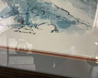 John Haymson Watercolor Print of Colonial Williamsburg