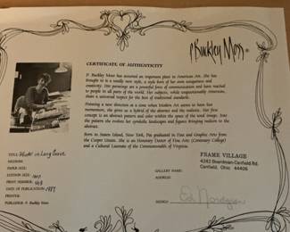 P. Buckley Moss "Winter in Long Grove" Limited Edition Print