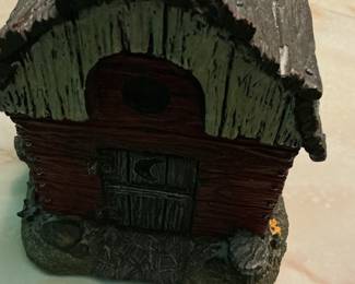 Rustic Cabin Birdhouse Tissue Holder