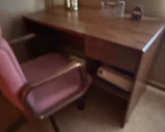 Vintage Wooden Writing Desk with Drawer