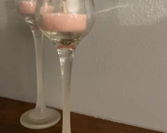 Partylite Iced Crystal Trio Candle Holders (Set of 3)