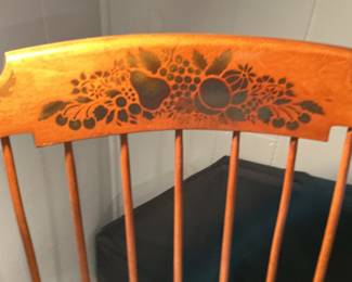Nichols & Stone Stenciled Maple Rocking Chair