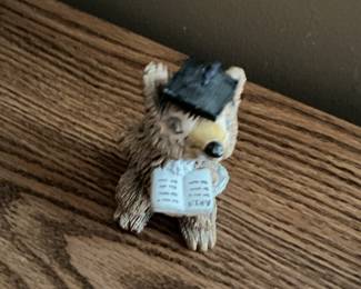 HOMCO Graduation Bear Figurine #1413