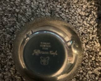 Pewter Pitcher, Two Cups, and Dish Set