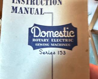 Domestic Rotary Electric Sewing Machine Series 153 with Light Oak Wooden Cabinet