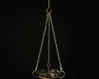 Vintage Partylite Hanging Glass Candle Holder