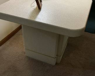 Mid-Century Modern Textured Laminate End Table