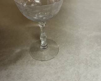 Vintage Fostoria Navarre Etched Champagne/Sherbet Glasses