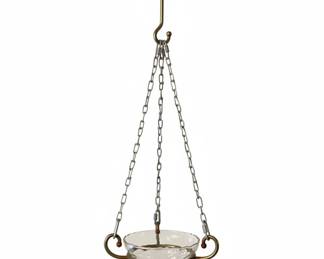 Vintage Partylite Hanging Glass Candle Holder