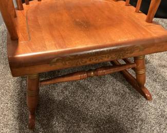 Nichols & Stone Stenciled Maple Rocking Chair