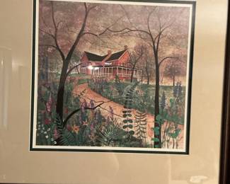 P. Buckley Moss "Spring Flowers" Print