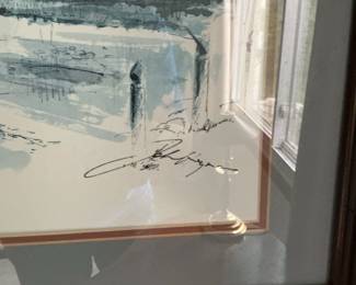 John Haymson Watercolor Print of Colonial Williamsburg