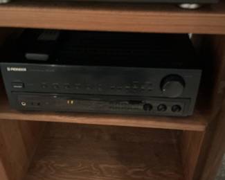Vintage Technics and Pioneer Stereo System with Turntable, Cassette Deck, CD Player, and Speakers