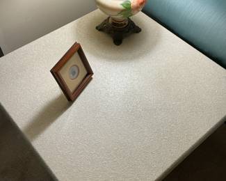 Mid-Century Modern Textured Laminate End Table