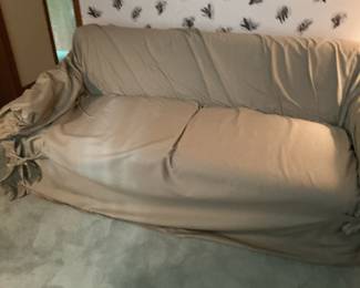 Vintage Plaid Sleeper Sofa